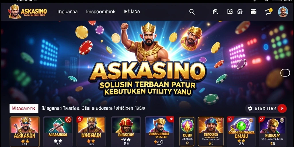 Tampilan antarmuka pengguna ASKASINO yang intuitif dan menarik.