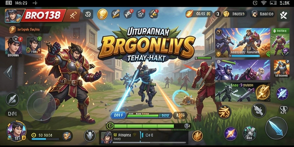 Tampilan antarmuka pengguna dari aplikasi Utility BRO138 yang modern.