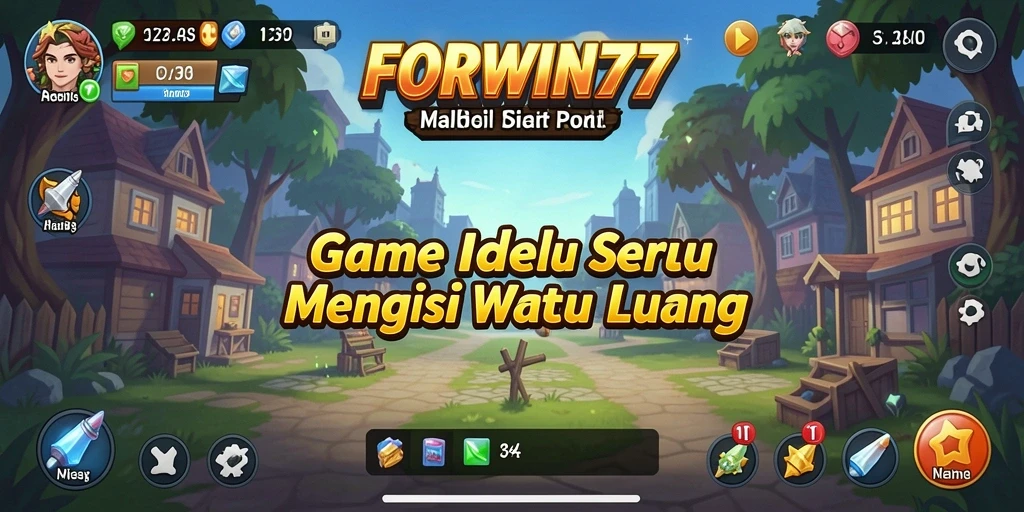 Screenshot gameplay FORWIN77 menampilkan aksi seru dalam permainan Idle.