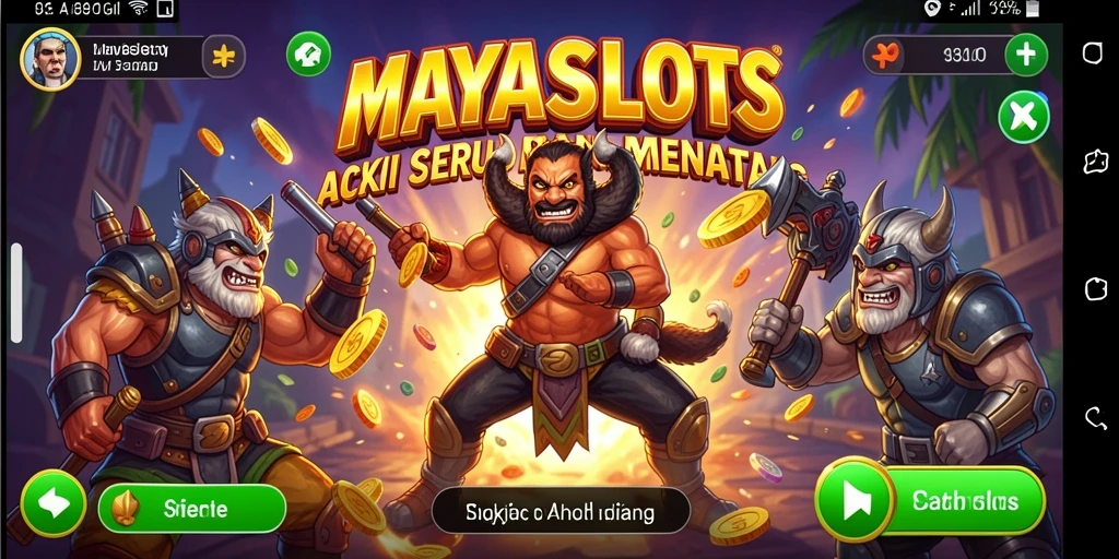 Tampilan gameplay seru dan penuh aksi di MAYASLOTS.