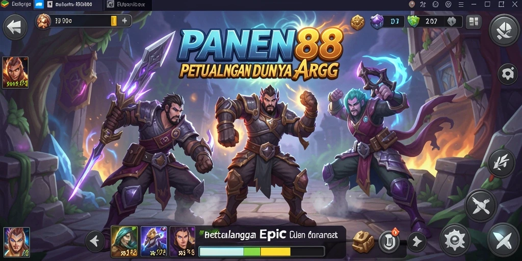 Tangkapan layar utama PANEN88 menampilkan aksi pertempuran epik dalam game ARPG.