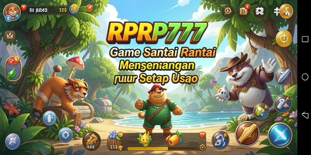 Tangkapan layar RPRP777 menunjukkan karakter lucu dalam aksi permainan.