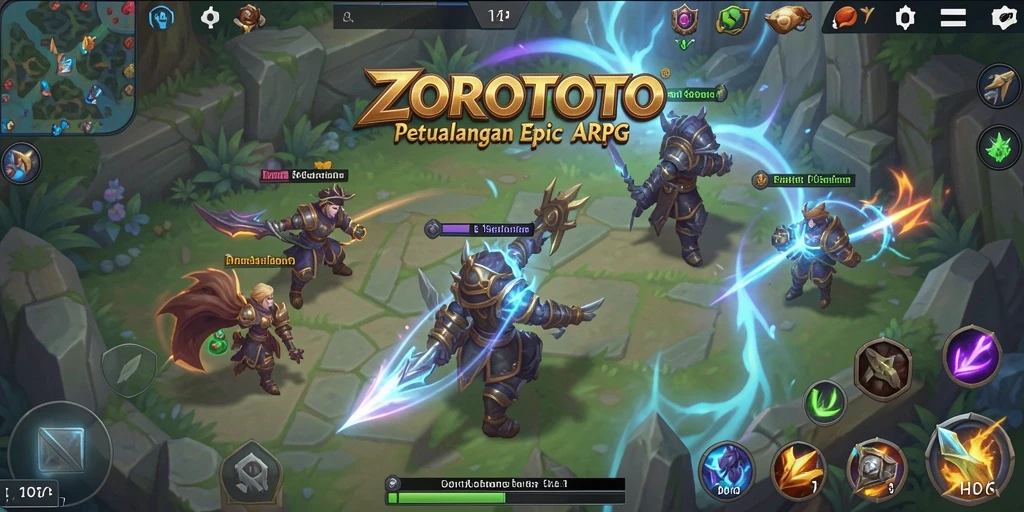 Tampilan gameplay menegangkan di dunia fantasi ZOROTOTO.